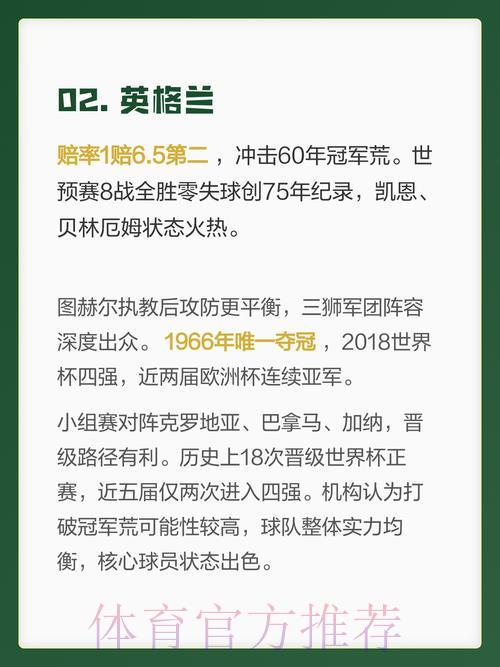 中国体育彩票深度剖析2026世界杯夺冠热门球队